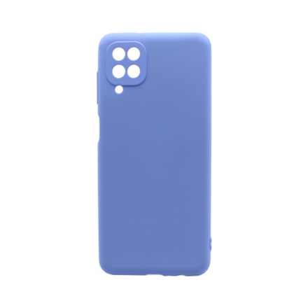 Силиконовый матовый чехол Silicone Case NEW ERA для Samsung A12/M12, голубой