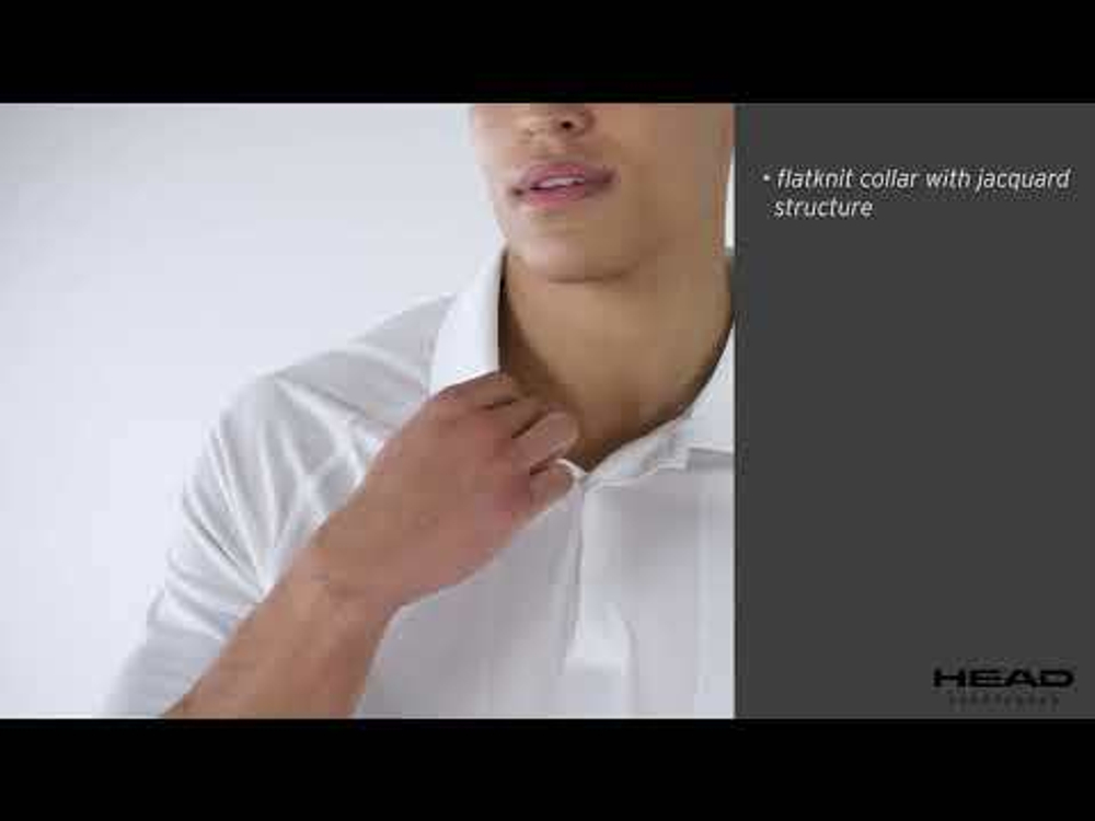 Мужское теннисное поло Head Performance - белый