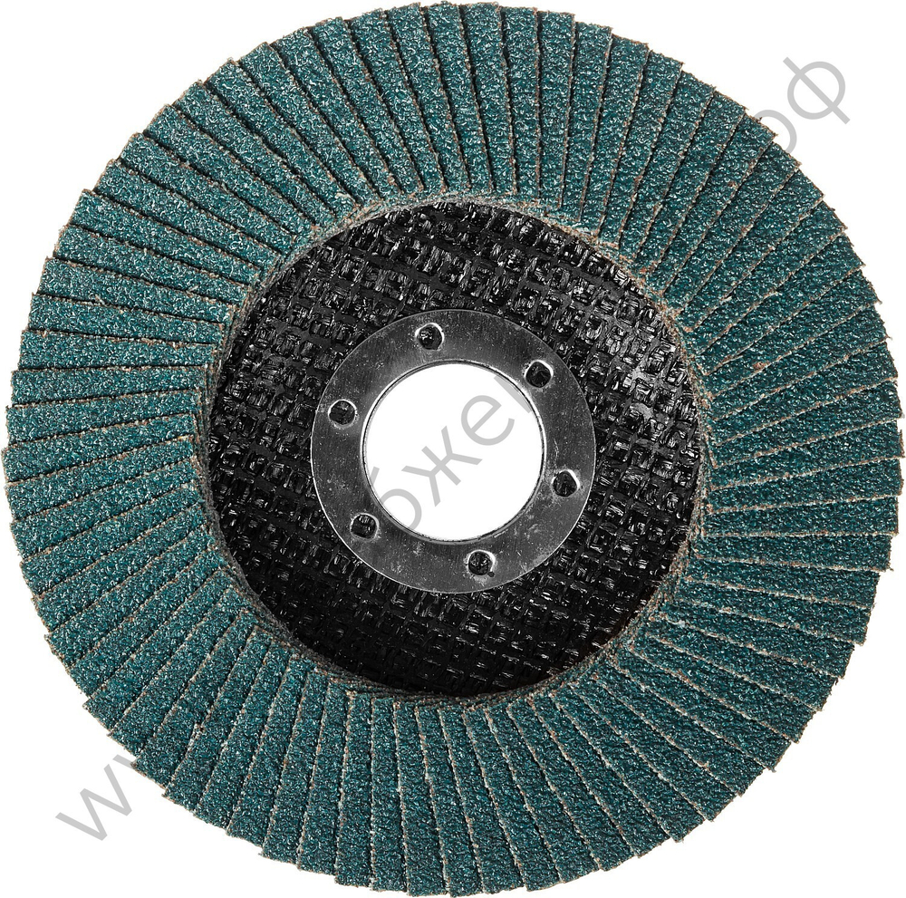 ЗУБР 115 мм, P60, КЛТ, Круг лепестковый торцевой циркониевый (36595-115-60)