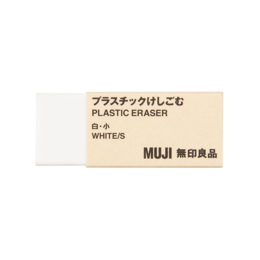 Ластик Muji Plastic Eraser (белый M)