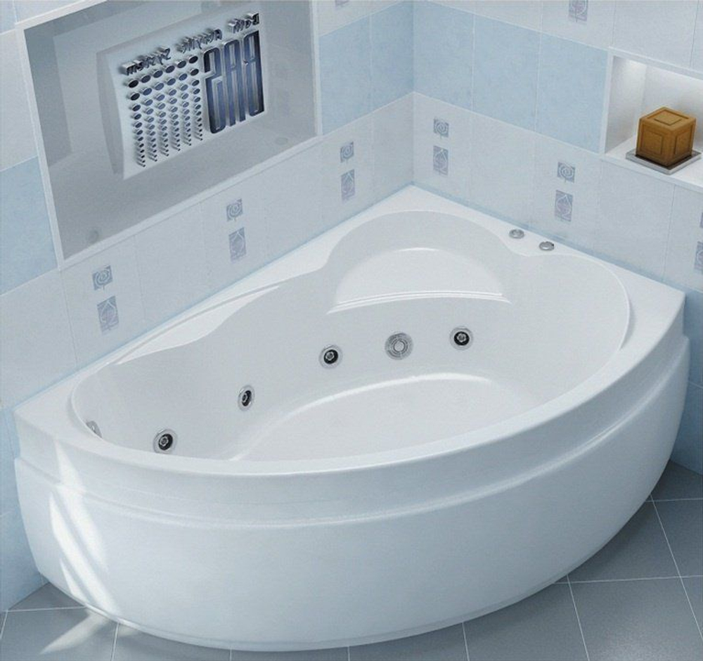 Акриловая ванна Bas (Бас) Лагуна 170х110 R, с каркасом