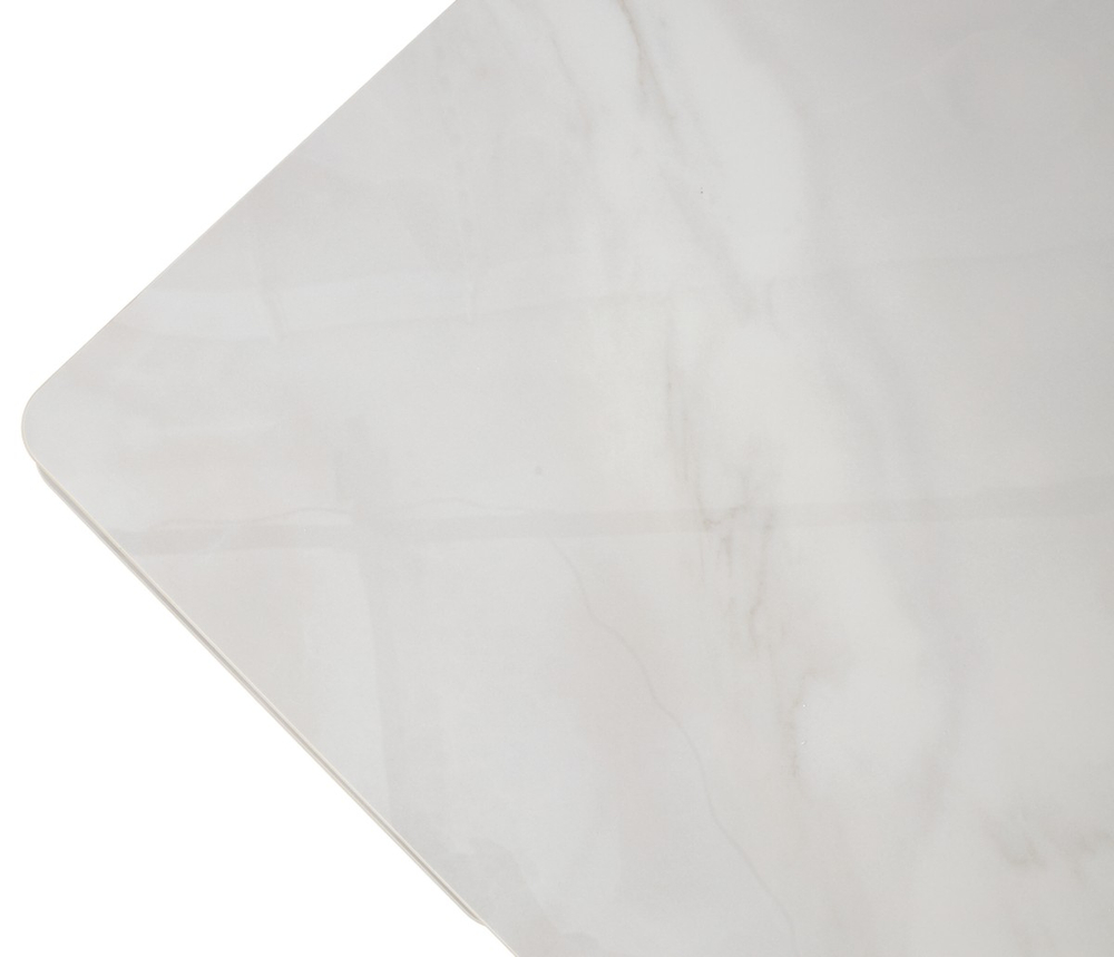 Стол М-City DISAUR Шерл 220 Оникс (Crystal Onix Bianco), керамика, Латте каркас