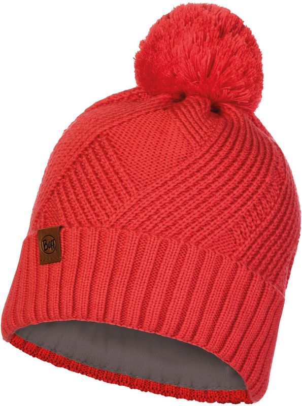 Шапка вязаная с флисом Buff Hat Knitted Polar Raisa Blossom Red Фото 1