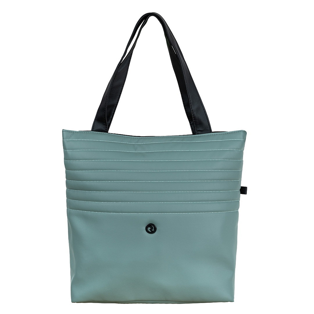 Детская коляска Roan Sol Vintage Leather 2.0 3 в 1 с автокреслом Tutis Elo Lux EduSky Black SL/13/L Misti Mint/Grey/руч. Серый