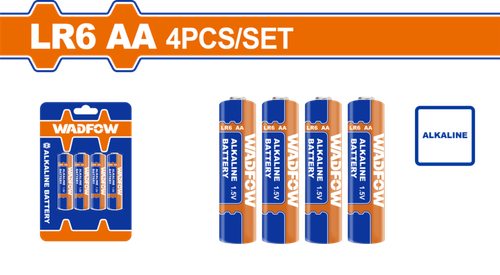 Набор батареек LR6 АА 4 шт (20/160) WADFOW WJX2K05