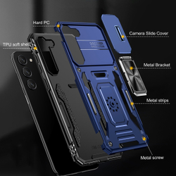 Чехол Safe Case с кольцом и защитой камеры для Samsung Galaxy S25+