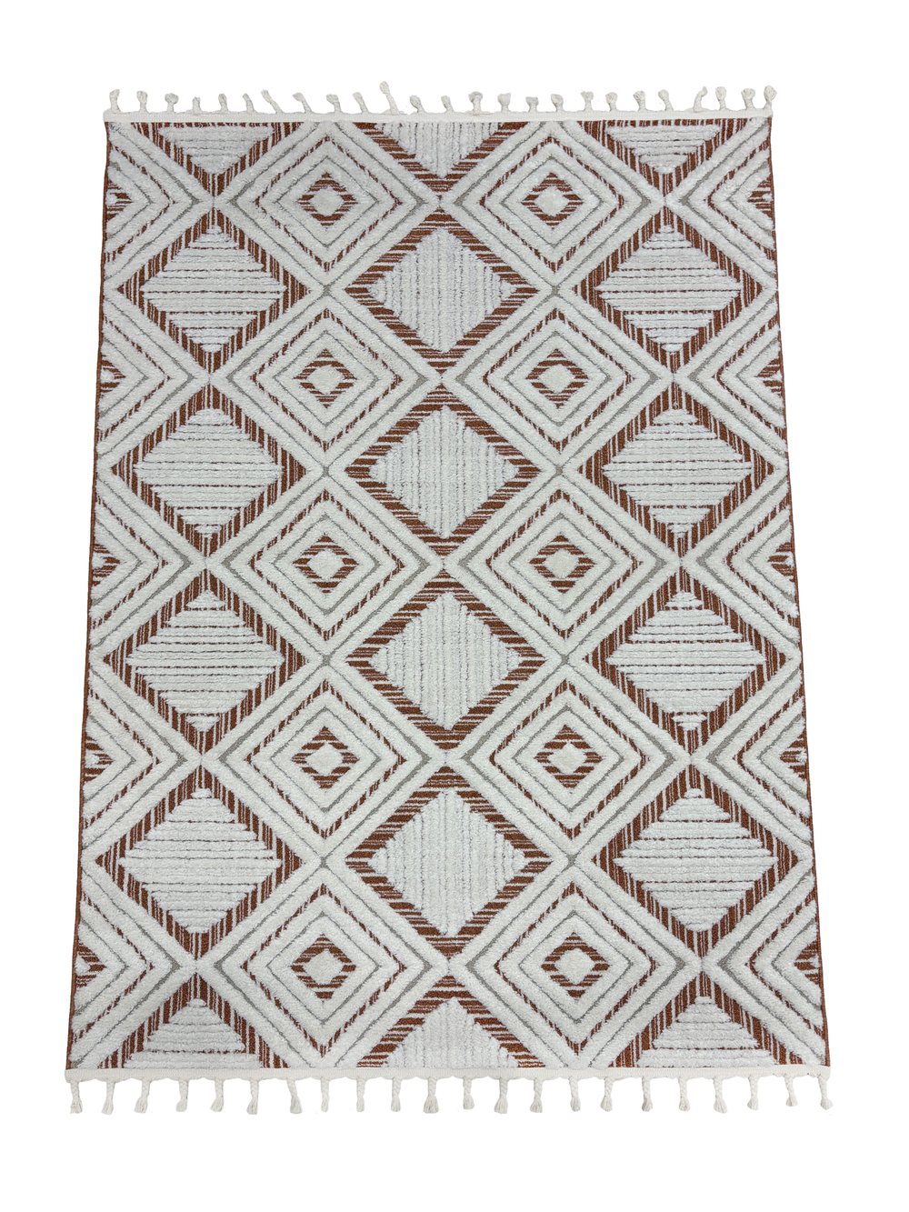 Ковер Vicenza B0142A Cream/Orange Прямоугольник