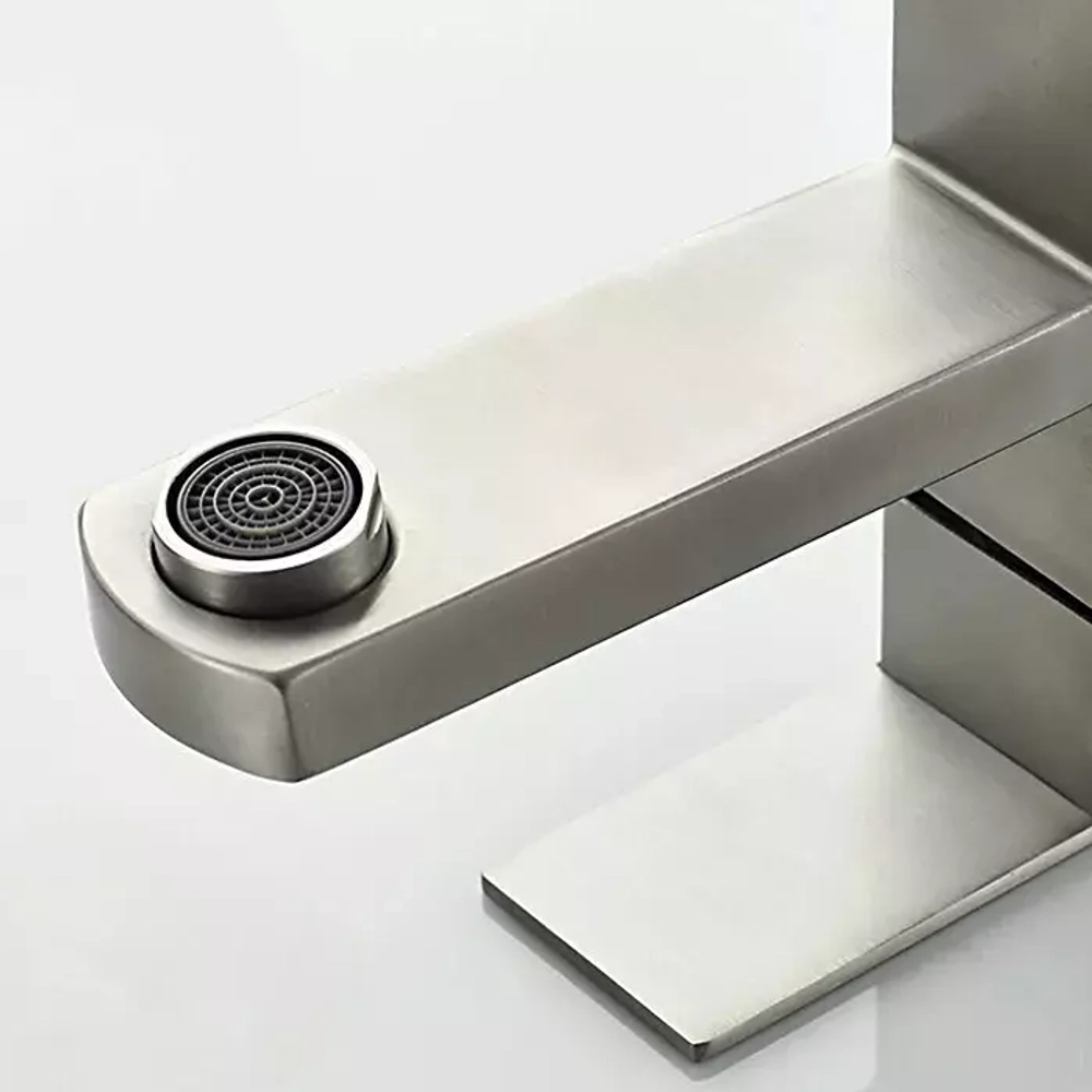 Смеситель для умывальника высокий с гайкой LEDEME L71133 Нержавеющая сталь