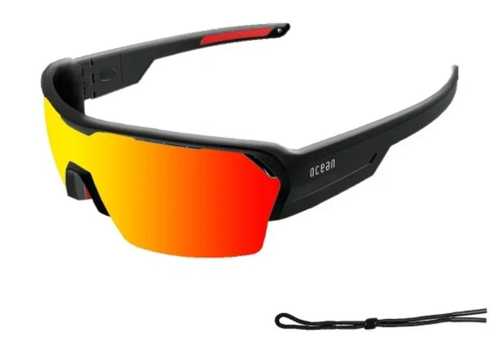Спортивные очки с диоптриями OCEAN Race Black / Revo Orange Polarized lenses