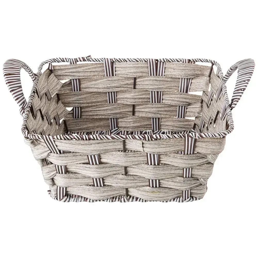 Корзинка с ручками коллекция натурель светлое плетение 23х10см