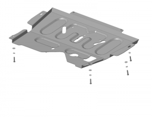 Защита картера Двигателя, КПП. 2 мм, Сталь. для Renault Logan II 2014-2022, Renault Sandero 2014-2022, Lada X-Ray 2016-2022, Renault Sandero 2008-2014, Lada Largus 2012-2022, Renault Logan 2004-2016, Nissan Almera 2012-2019, Renault Sandero MOTODOR.71706