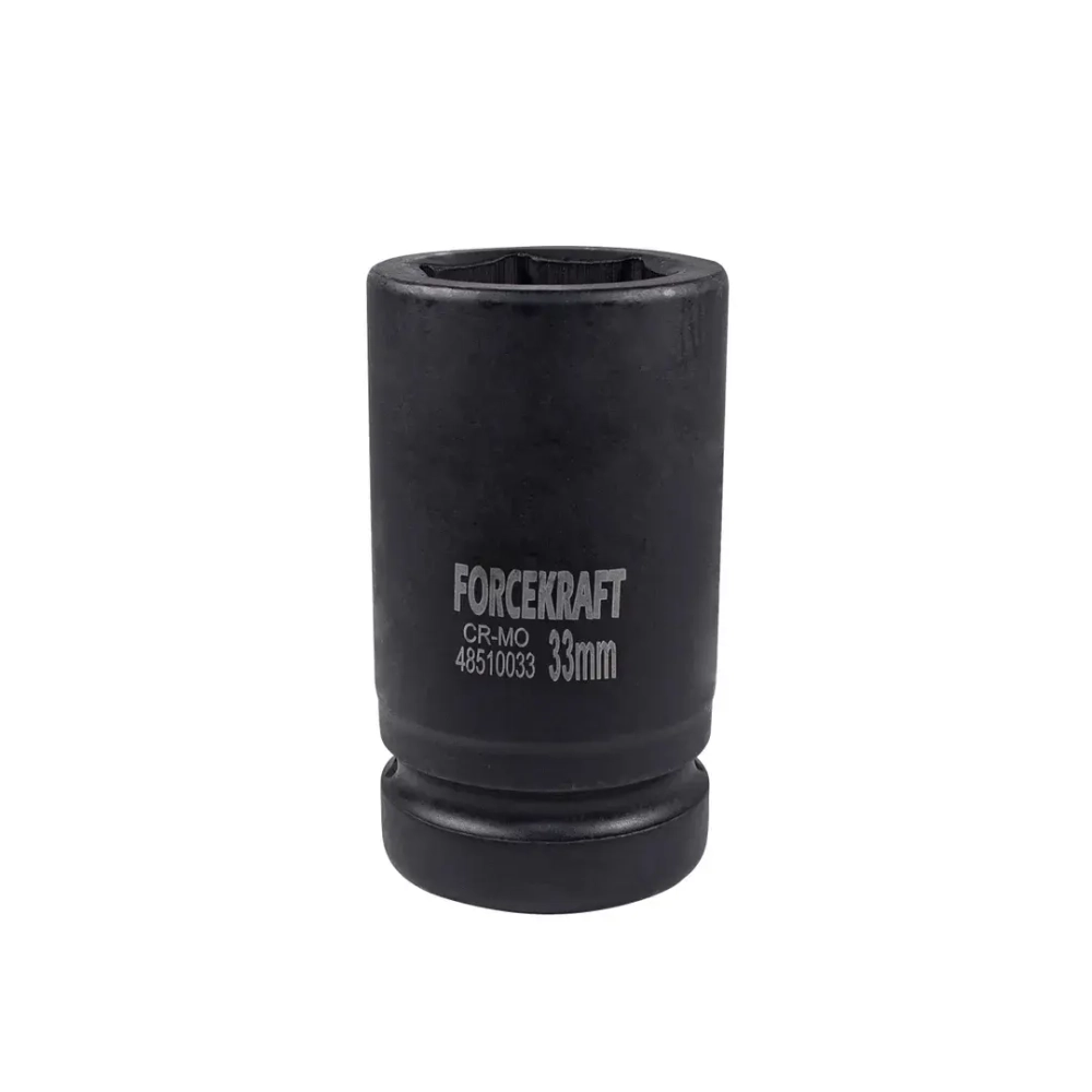 Головка ударная глубокая 1'', 33мм (6гр.) FORCEKRAFT FK-48510033