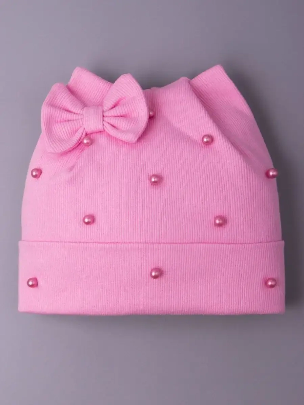 Шапка для девочки осенняя с ушками