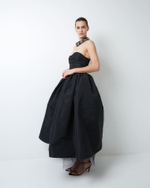 Юбка из тафты черный