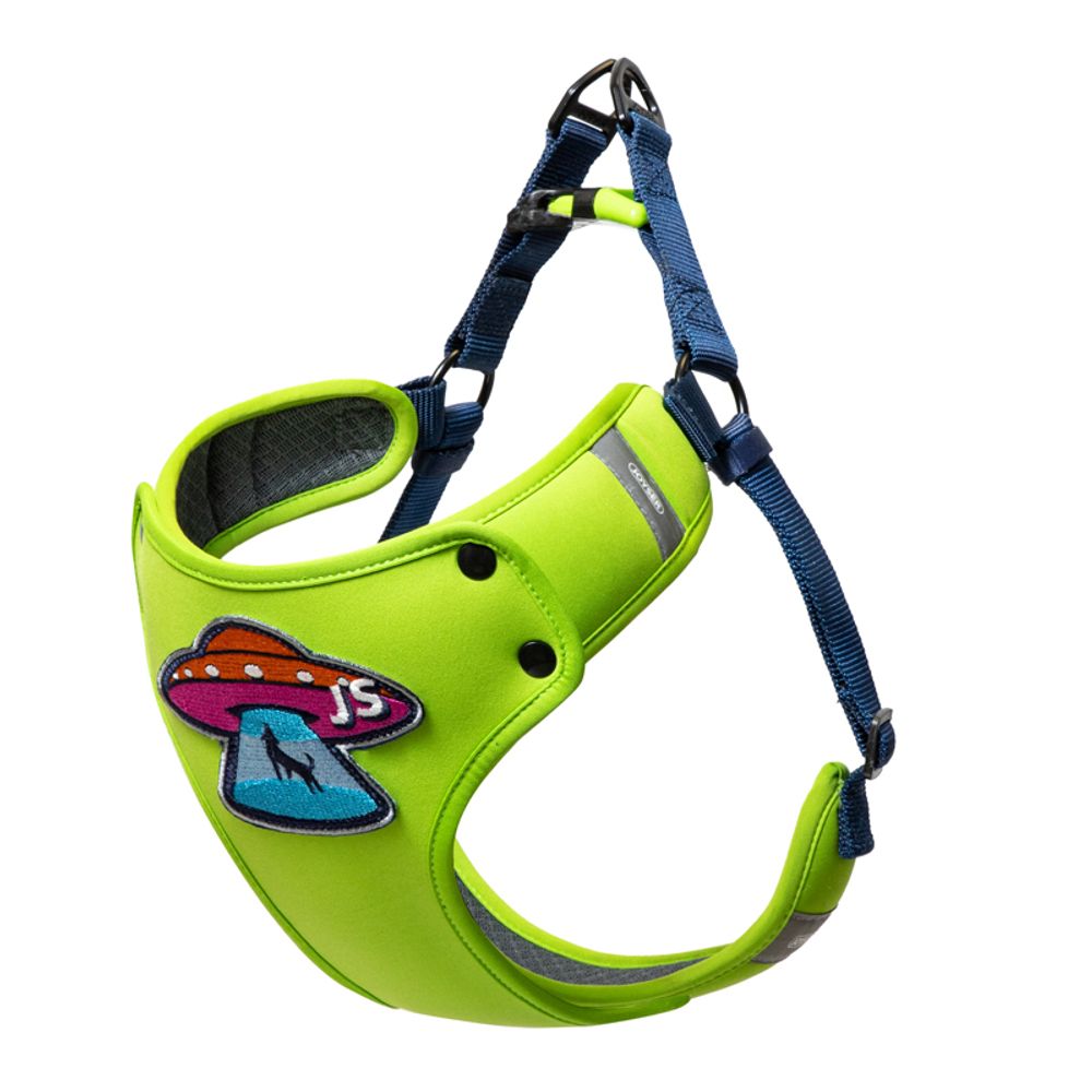 Мягкая шлейка для собак JOYSER Walk Mood Harness XL/533*25*5 зеленая