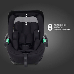 Детская коляска Rant Falcon Soft Therm 3 в 1 с автокреслом Evomax Black Black