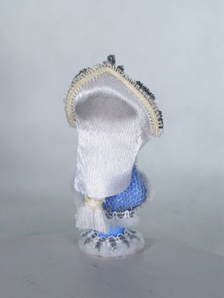 Кукла потешка Снегурочка. Игрушка фарфоровая ручной работы. Новогодний подарок