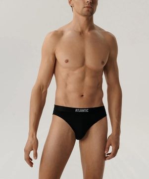 Мужские трусы (3шт) спорт Atlantic 3MP-094, черный