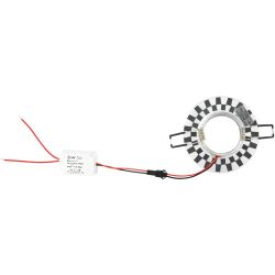 Светильник встраиваемый cо светодиодной подсветкой ЭРА DK LD47 SL /1 под лампу MR16 GU5.3 белый/белый | Встраиваемые LED светильники