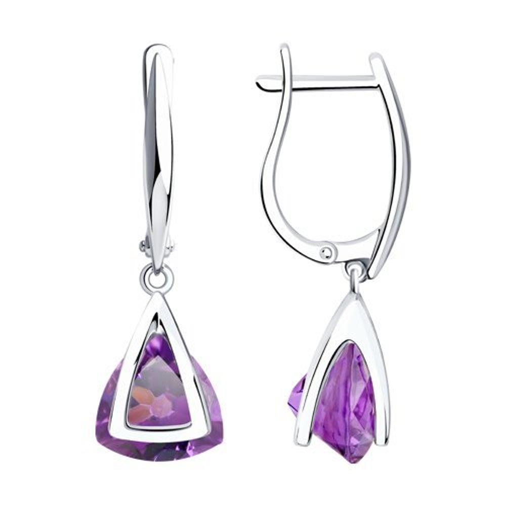 Серьги из серебра (92022130)