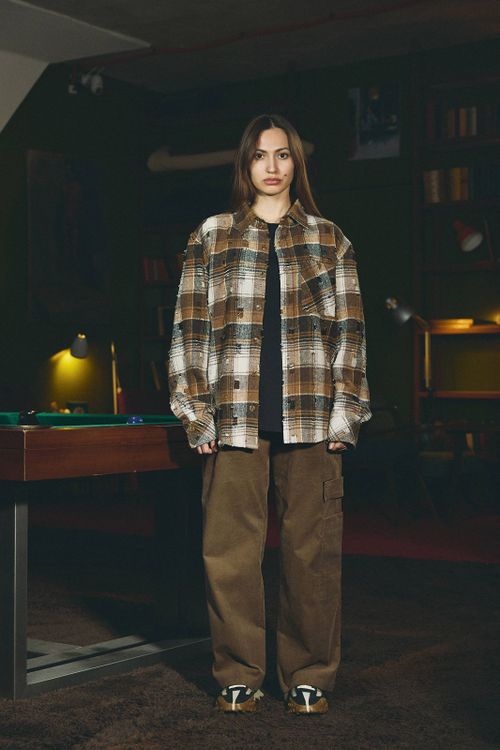 Рубашка Фланелевая коричневая