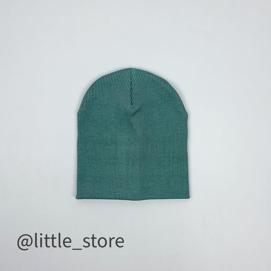 Шапка "Simple" двухслойная, Шалфей темный