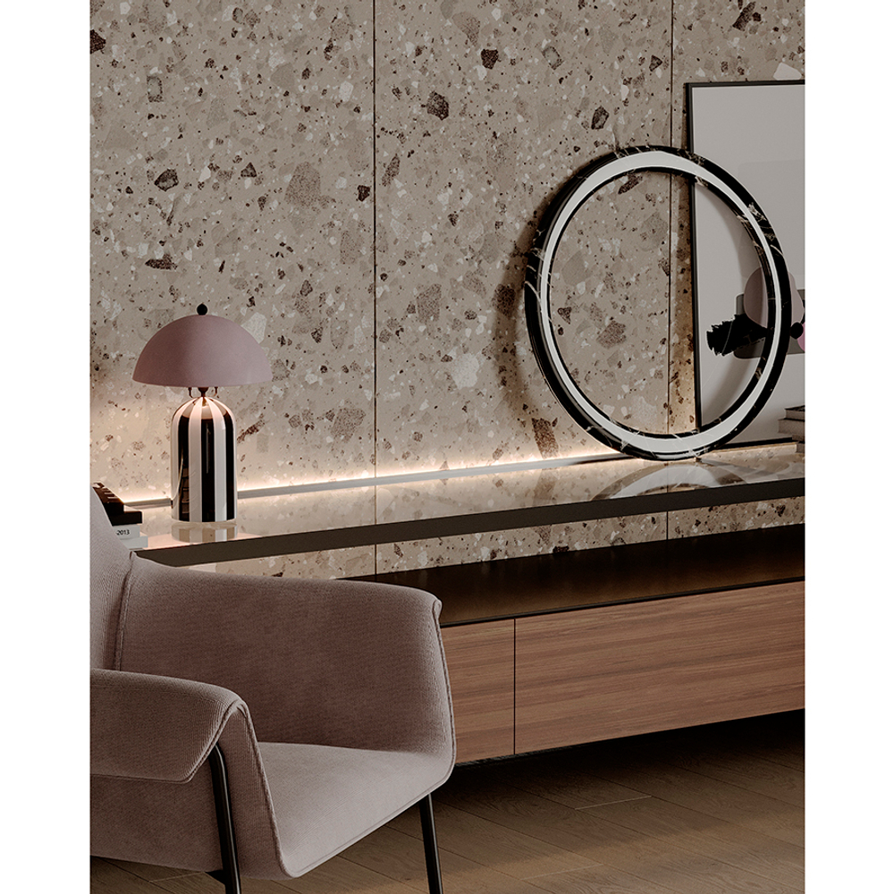 Светильник настольный anniken, D25х38 см, черный/белый/лиловый