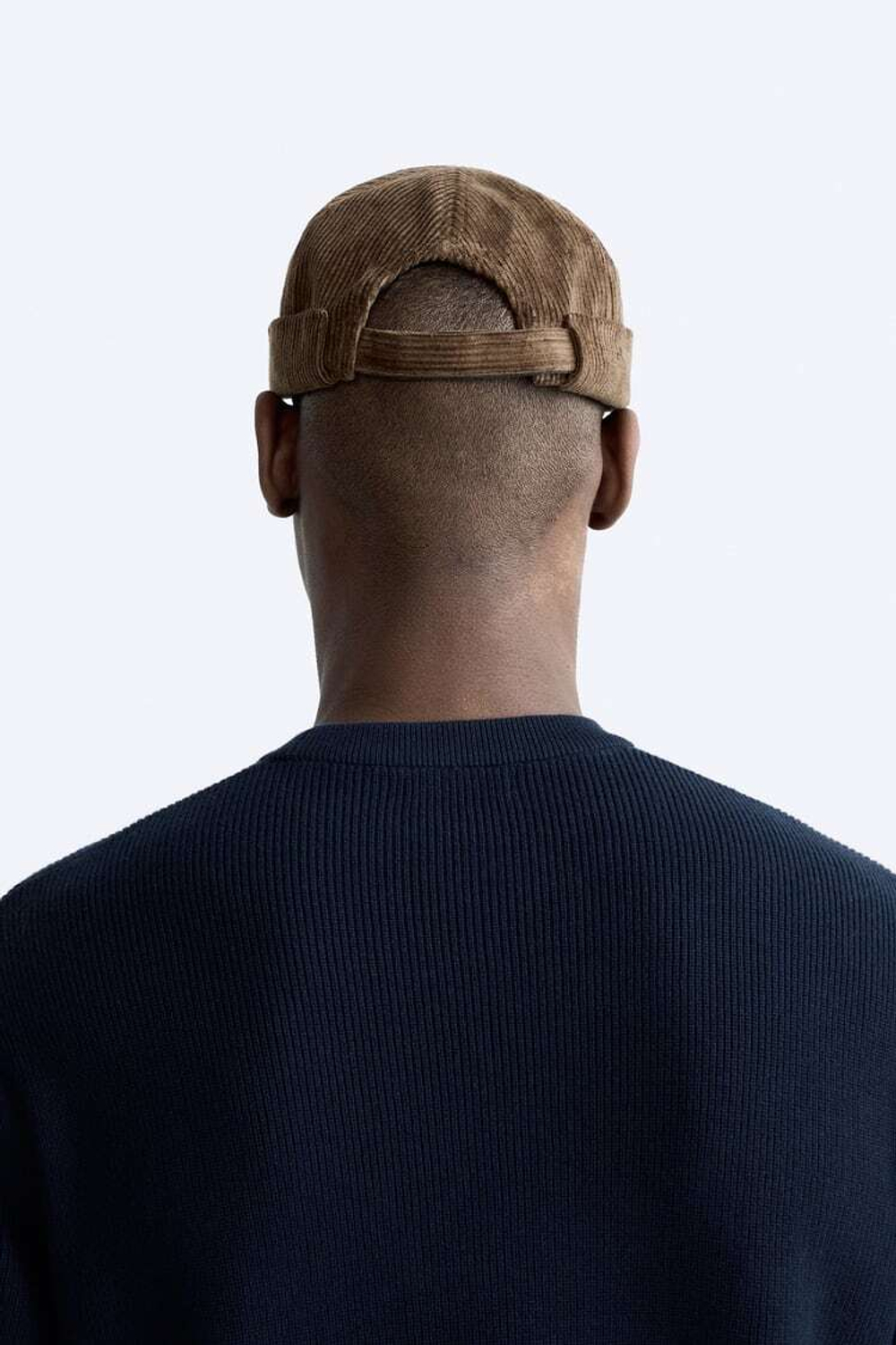 ZARA ВЕЛЬВЕТОВАЯ ШАПКА, КОРИЧНЕВЫЙ