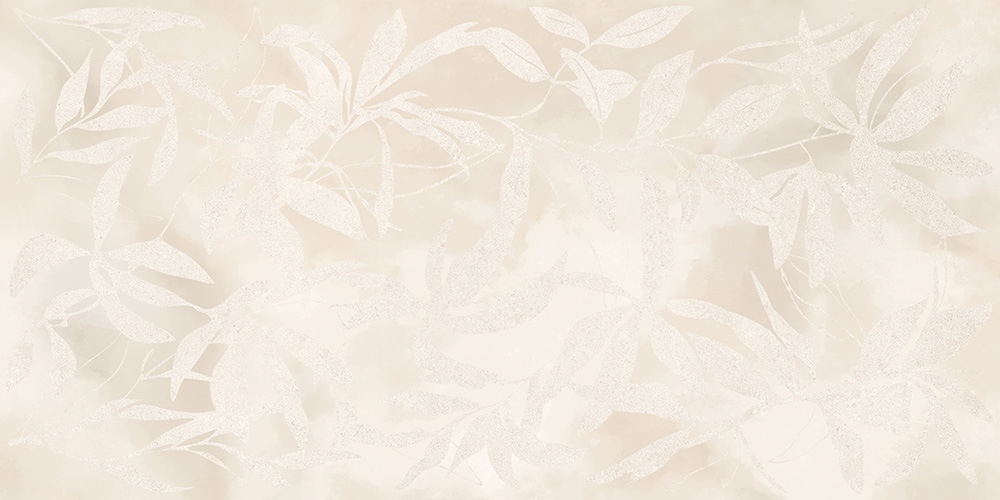 60x120 ArtWall Цветы Слоновая Кость Матовый Ректификат