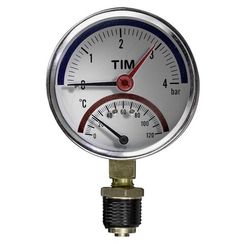 Термо-манометр TIM радиальный 6 бар, от 0гр. до 120гр., 1/2quot; НР, Y-80-6