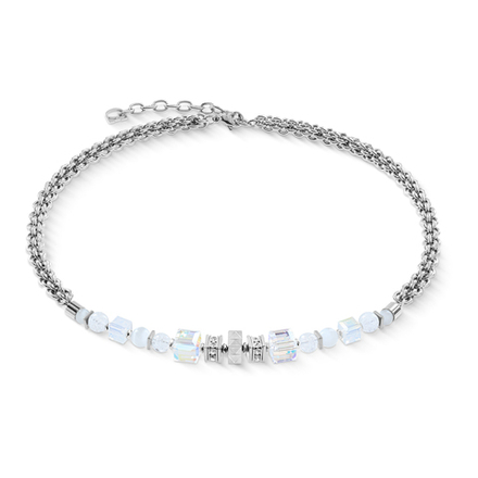 Колье Coeur de Lion White-Silver 3022/10-1417