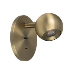 Светильник SP-OTTORI-WALL-CHARGE-6W Warm3000 (BR, 30 deg, 230V, USB-C) (Arlight, IP20 Металл, 3 года) 058483