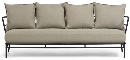 Диван Mareluz трехместный черный стальной La Forma Испания