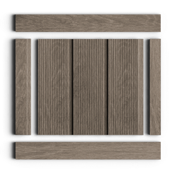 Стеновая панель HiWood декорированная, 270x12 см