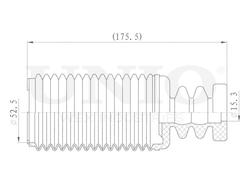 Пыльник заднего амортизатора UNIO DUC-10001