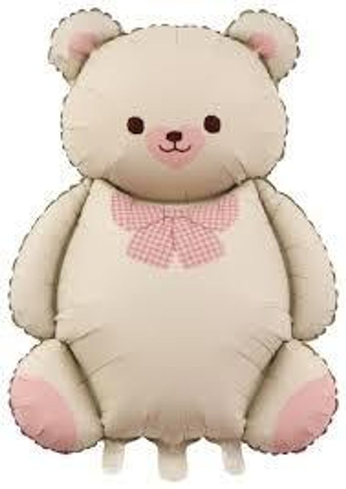 Фигура, Ретро Мишка крем с Баннтиком, без уп (26&quot;/65 см)