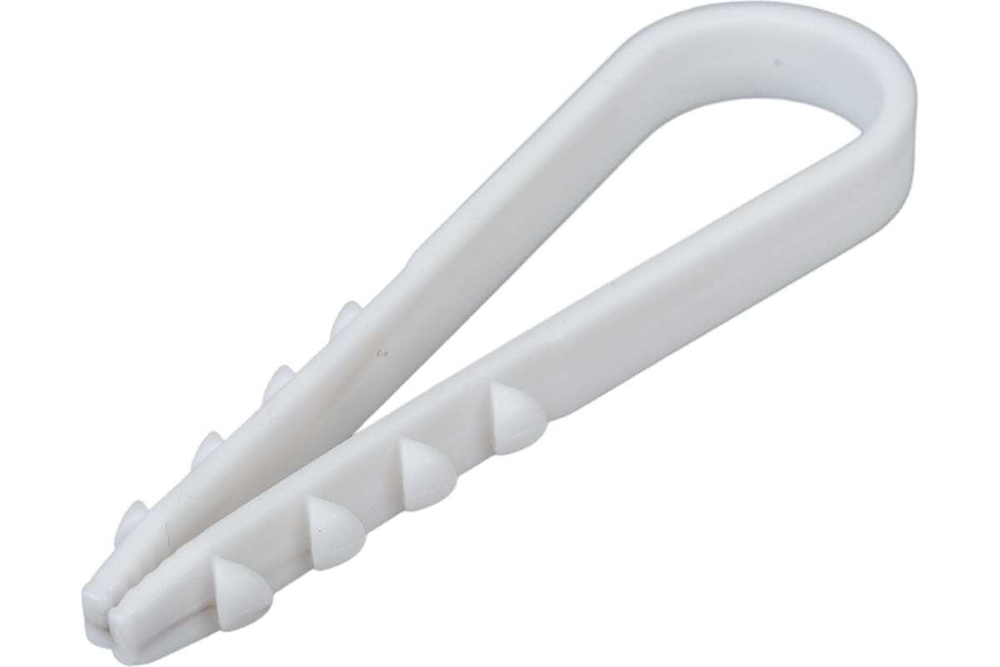 Дюбель-хомут ДХК для круглого кабеля 11-18мм нейлон белый (100шт) КВТ Fortisflex