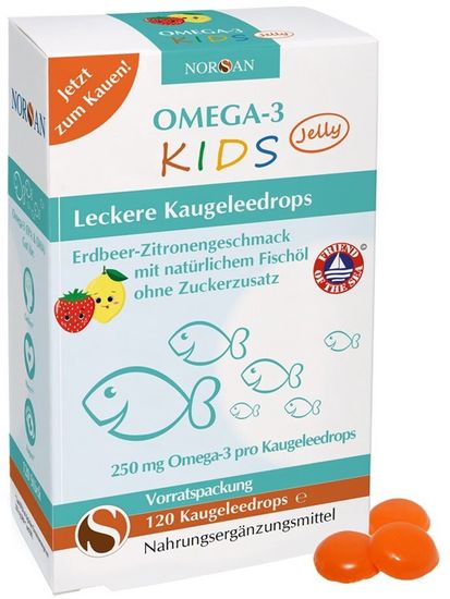 Norsan Omega-3 Fisk Jelly Норсан Омега-3 для детей 120 шт
