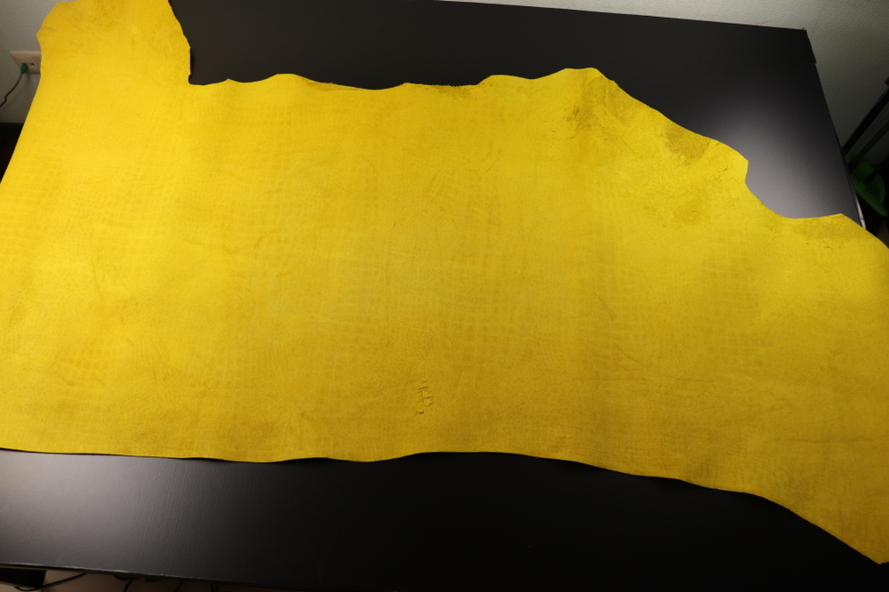 1,8-2,2 Юфть желтая гранж плита Кайман 203дм² (КЛ)