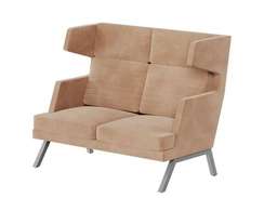 Алдо Диван двухместный высокий ALD-02 Timless 020/Металл Серый 1430*960*1180