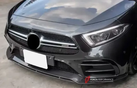 Карбоновая губа переднего бампера для MERCEDES-BENZ CLS CLASS CLS53 AMG 2019 - 2021 Мерседес Бенц