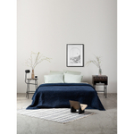 Покрывало стеганое бархатное темно-синего цвета Russian North, 230х250 см