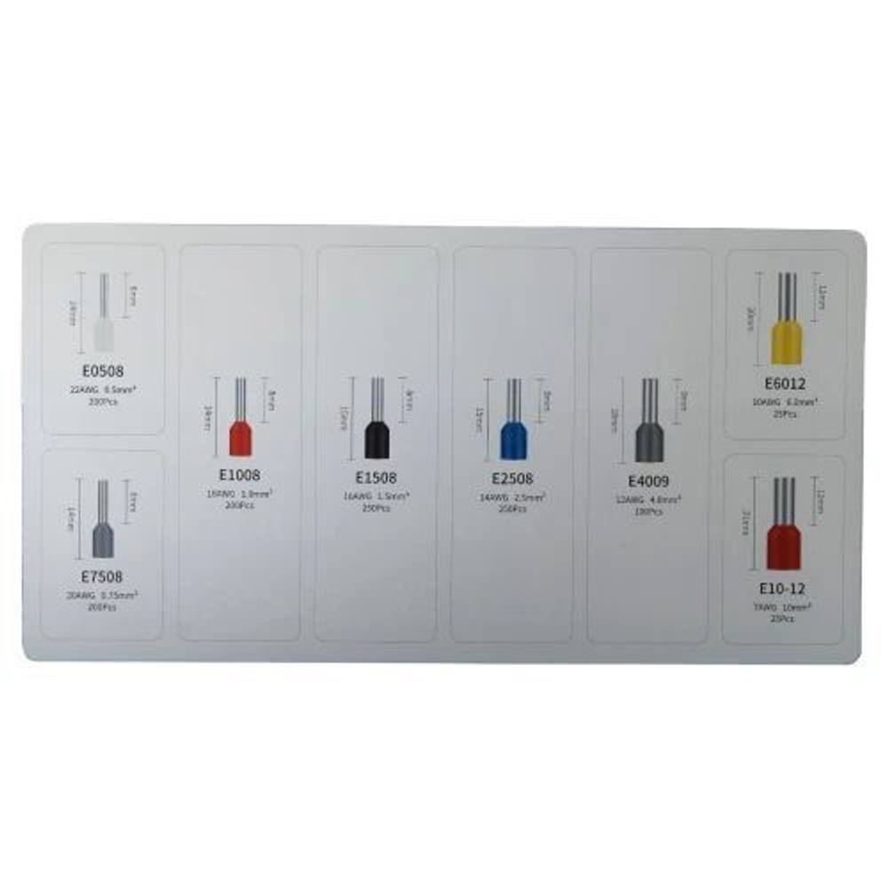 Набор втулочных наконечников НШВИ (1250 штук)