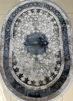 Ковер Zara Collection (200*280 см) - Ivore/Blue, орнамент/овал