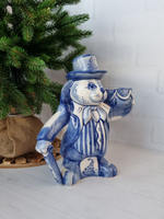 Кролик из Алисы фигурка гжель