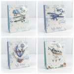 Пакет подарочный 18х23х10см "Детский" с 3D аппликацией (Микс)