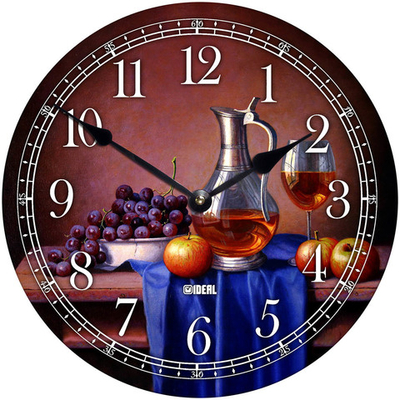 Настенные часы Идеал деревянные из МДФ mdr1009-d300, 30 см, Декор для дома, подарок