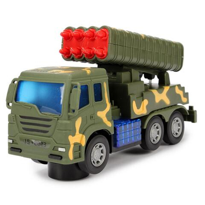 Машина Военная на бат. 24см, коробка 107-5