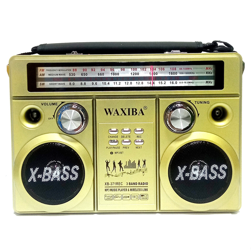 Радиоприемник Waxiba XB-371 REC USB/BT фонарик