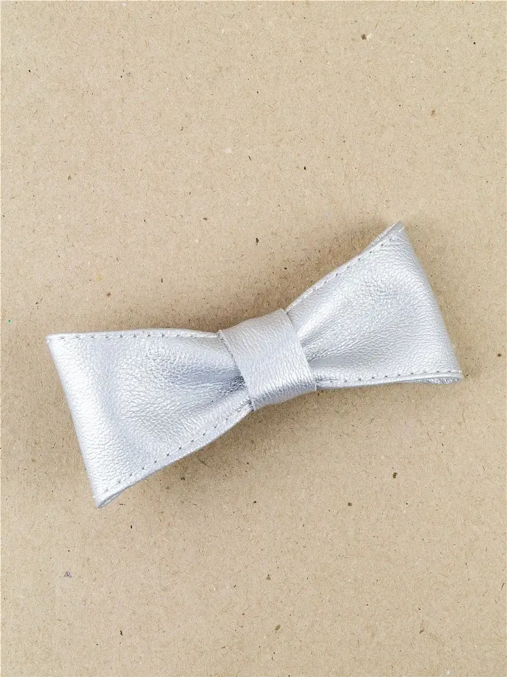 Заколка-автомат, натуральная кожа